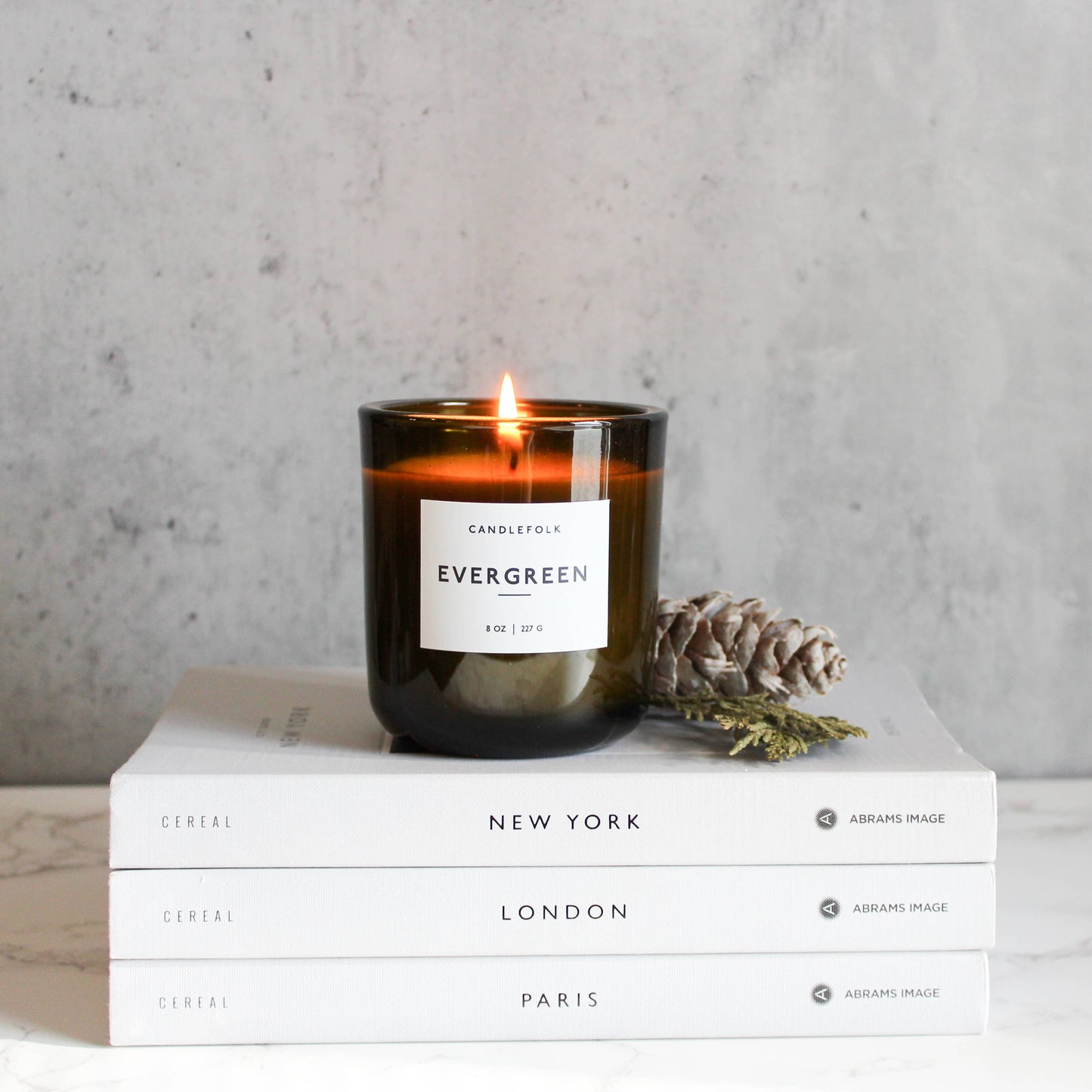 Evergreen Candle