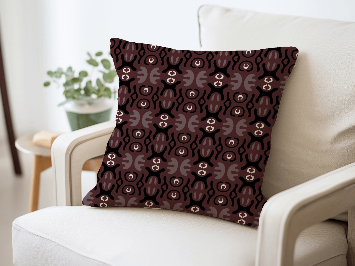 Abstract Woven Throw Pillow