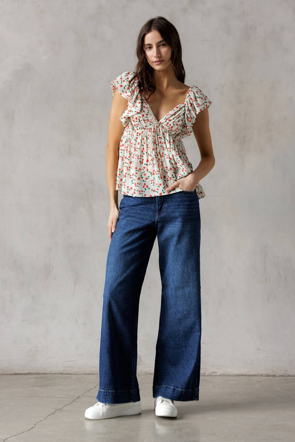 Carmen Cherry Top