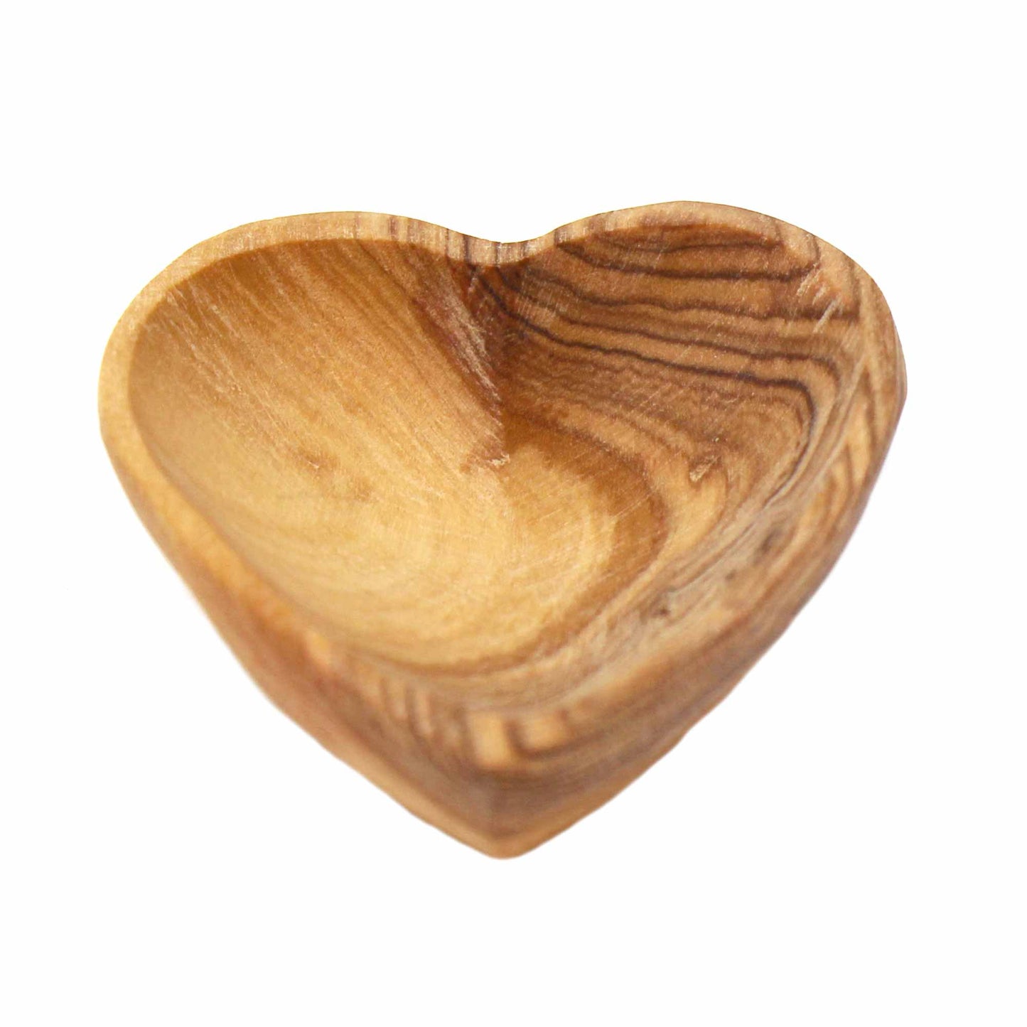 Petite Olive Wood Heart Bowls