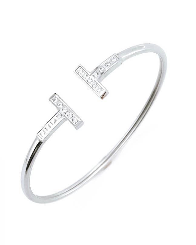 Agnes Crystal Bangle Bracelet