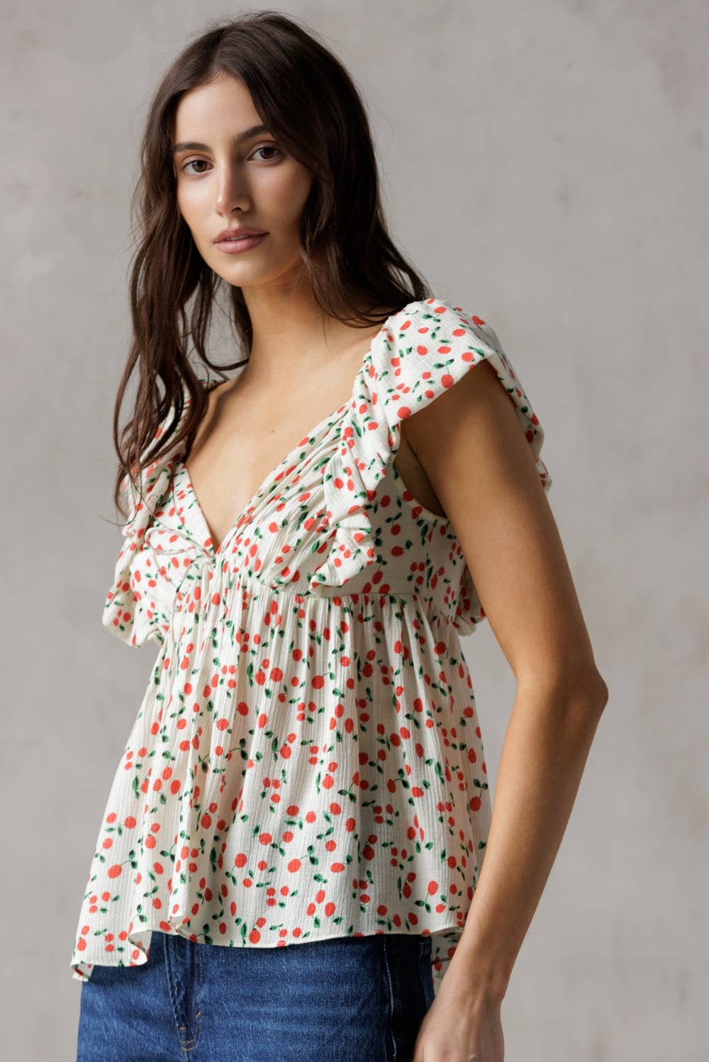 Carmen Cherry Top