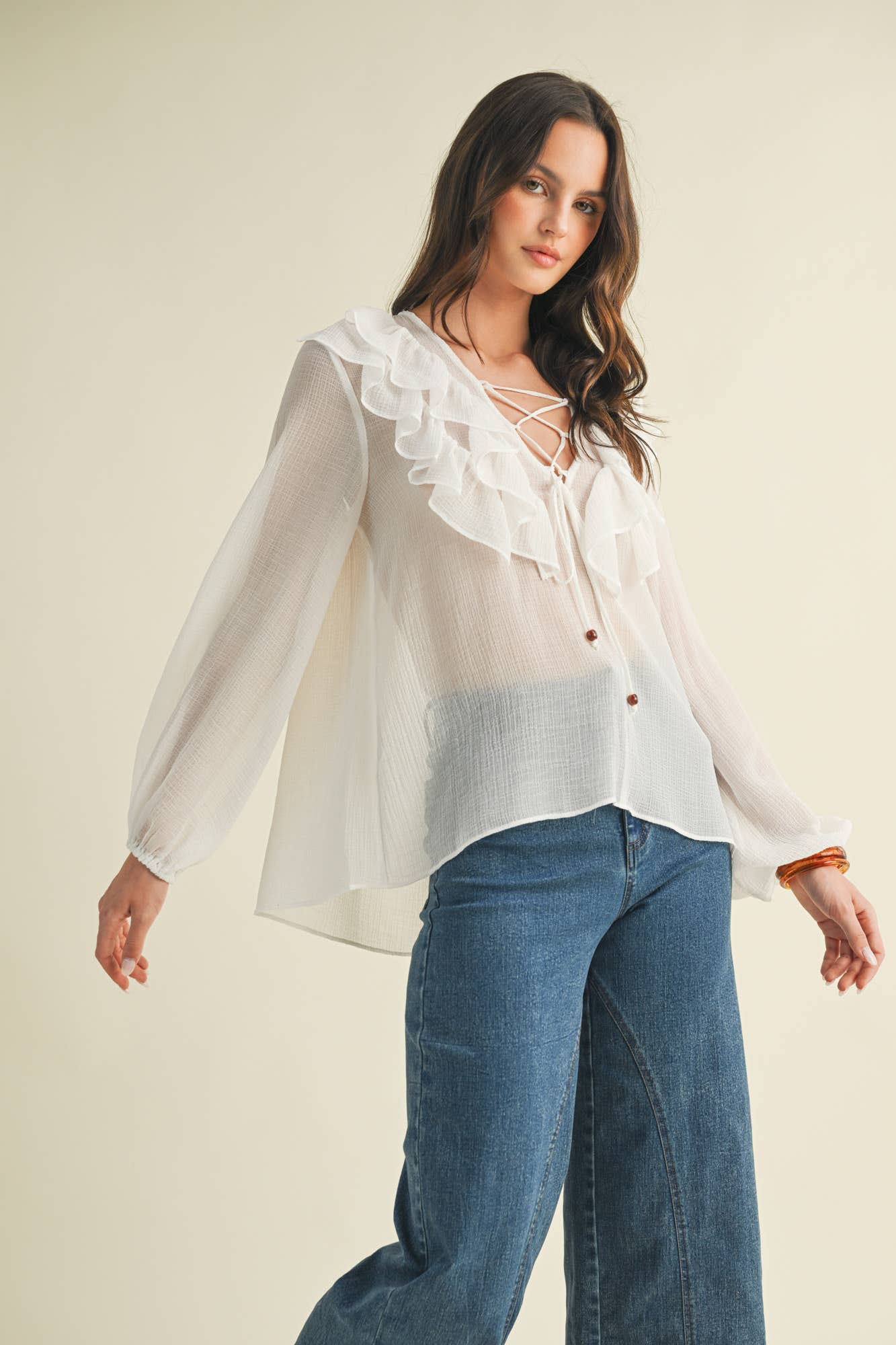 Scarlett Ruffle Top