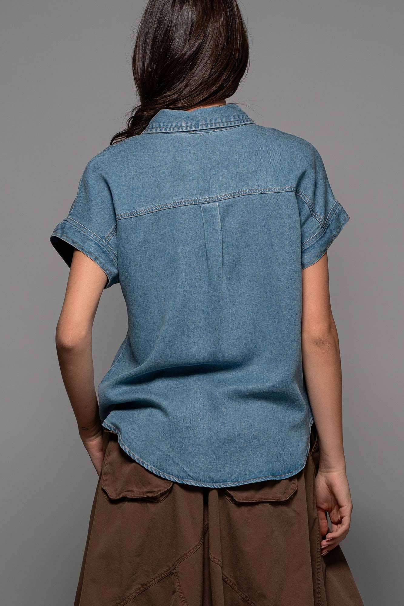 Mandy Denim Top