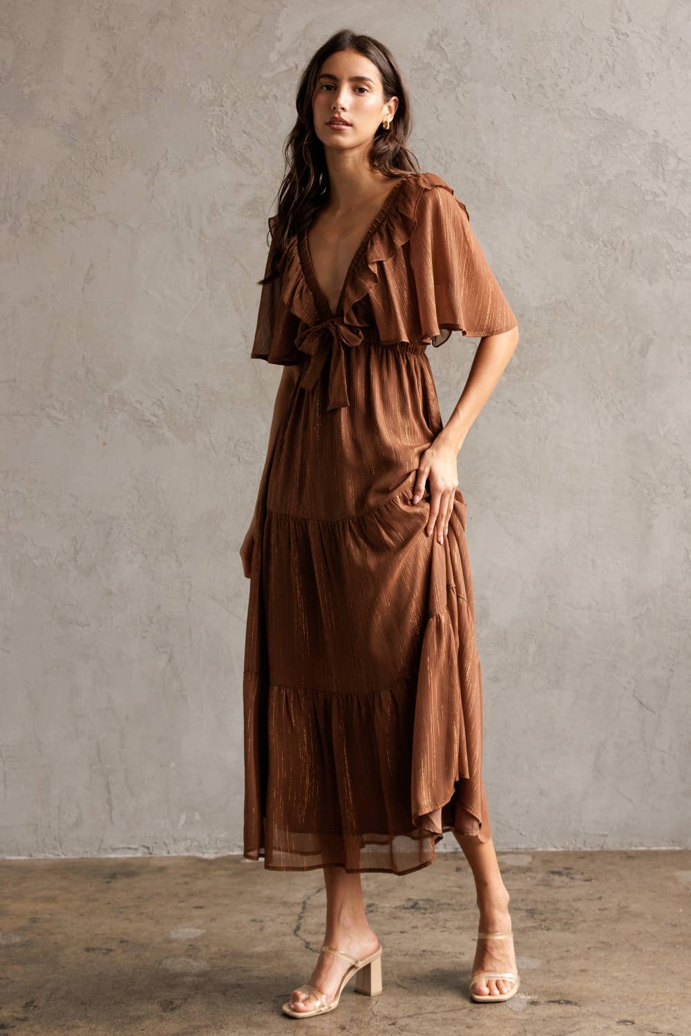 Marina Metalic Dress