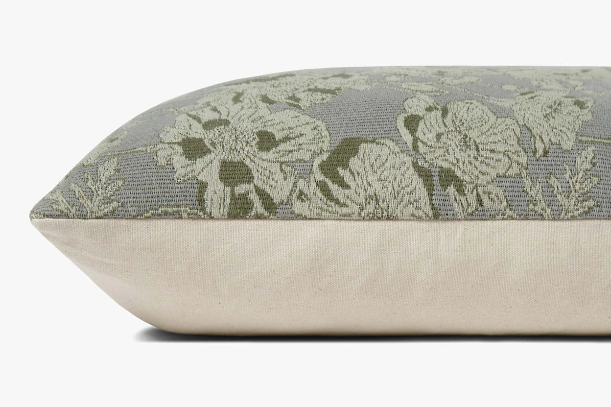 Silver Sage Floral Pillow