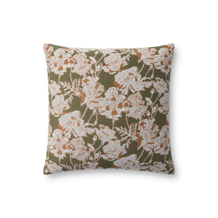 PCJ0031 OLIVE / ORANGE Pillow