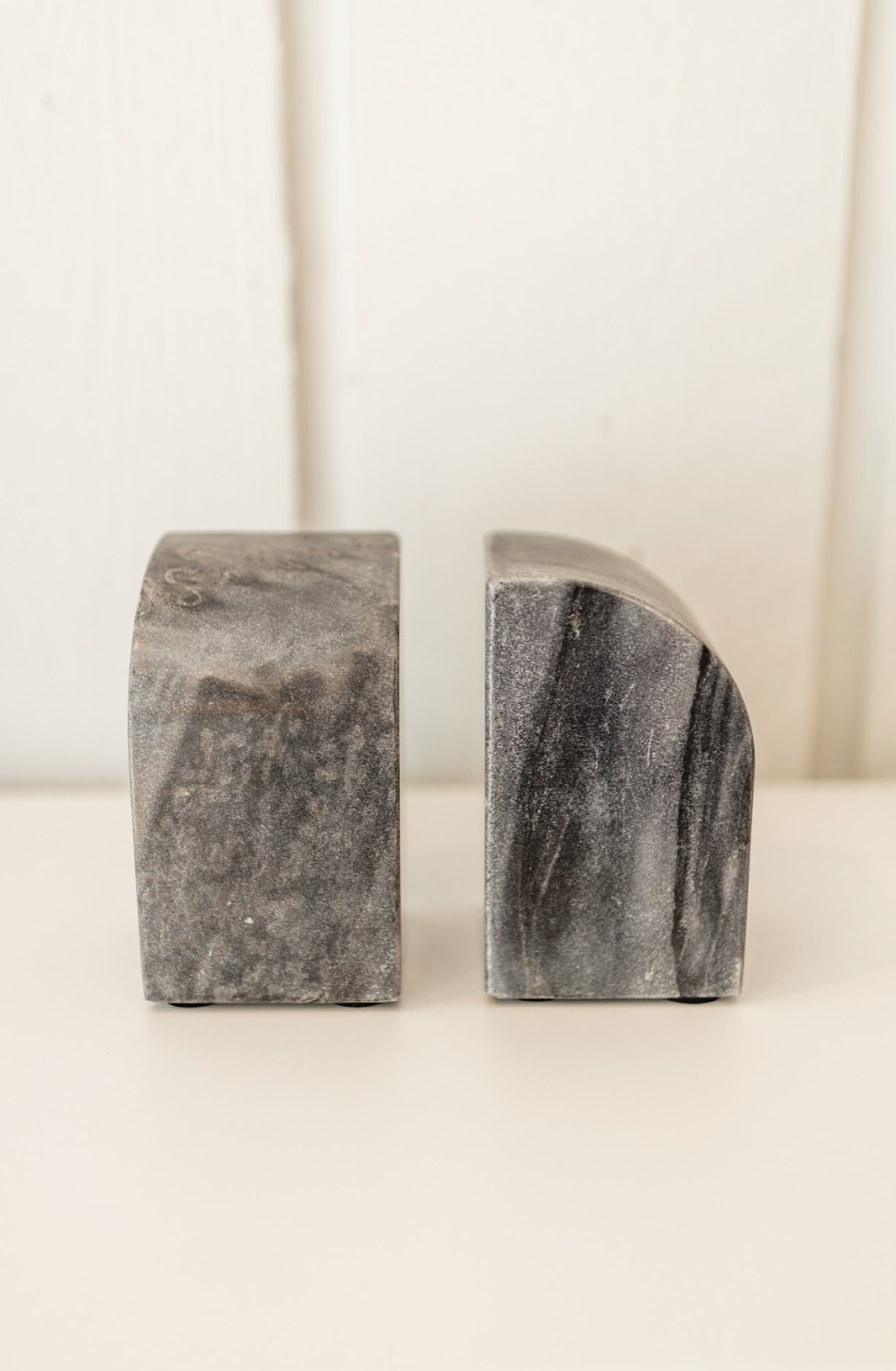 Grey Marble Bookend Set