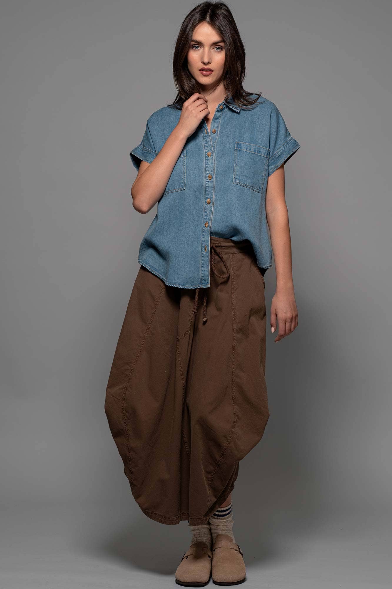 Mandy Denim Top