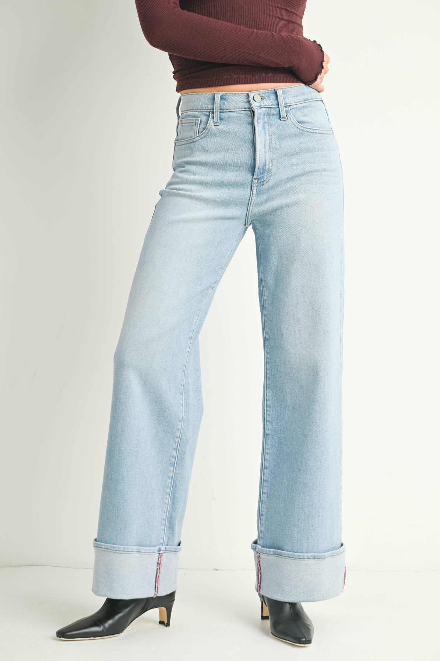 Clara Cuffed Denim
