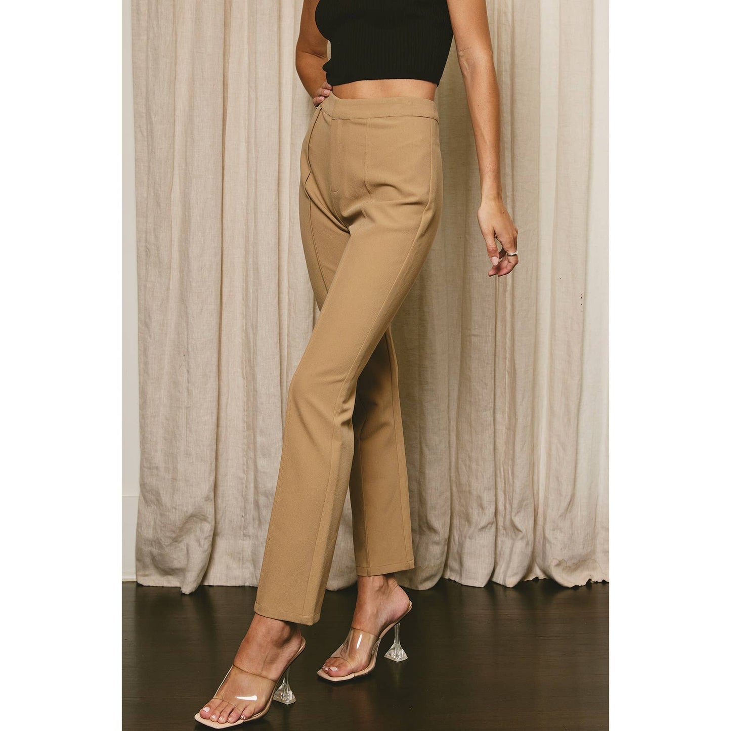 Stacy Crop Pants KHAKI