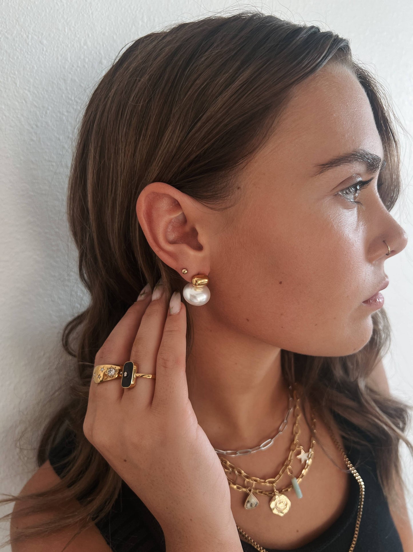 Emina Gold Studs