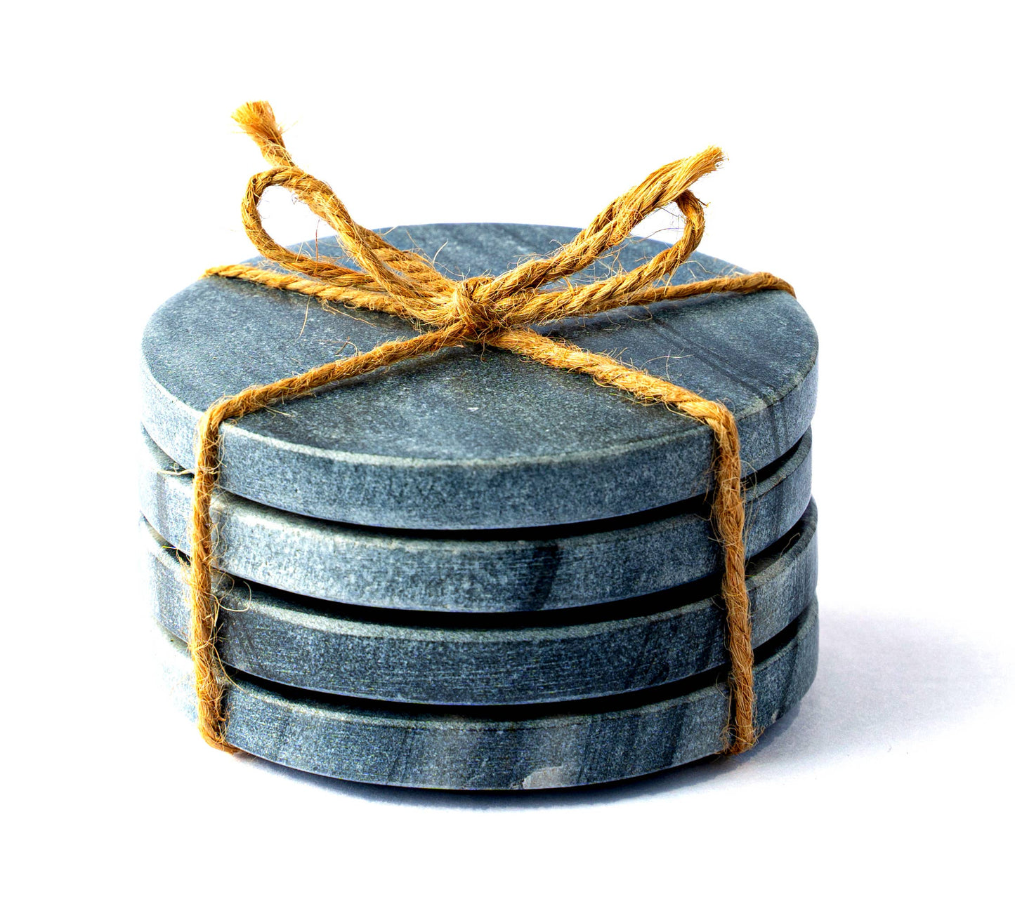 Coaster Set 4 in. Classic Marble 4-Pack Round
