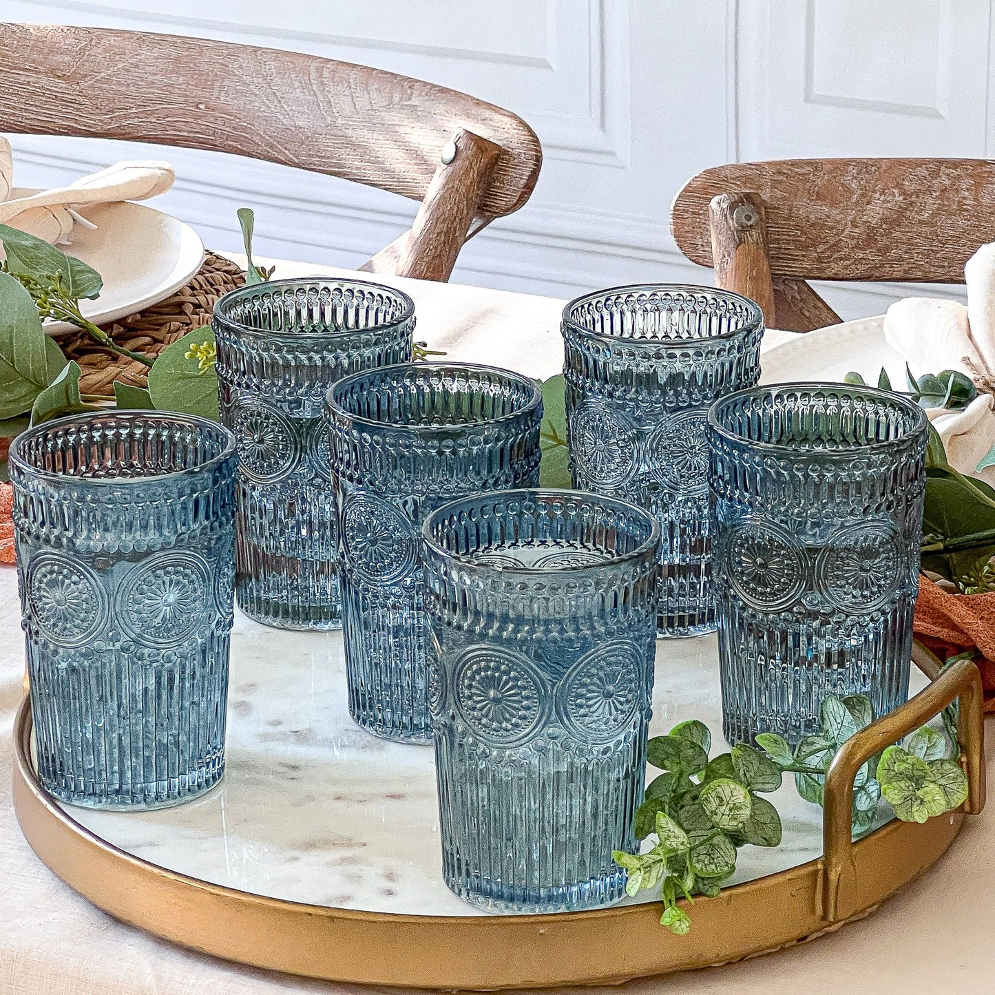 Vintage Textured Drinkware Set