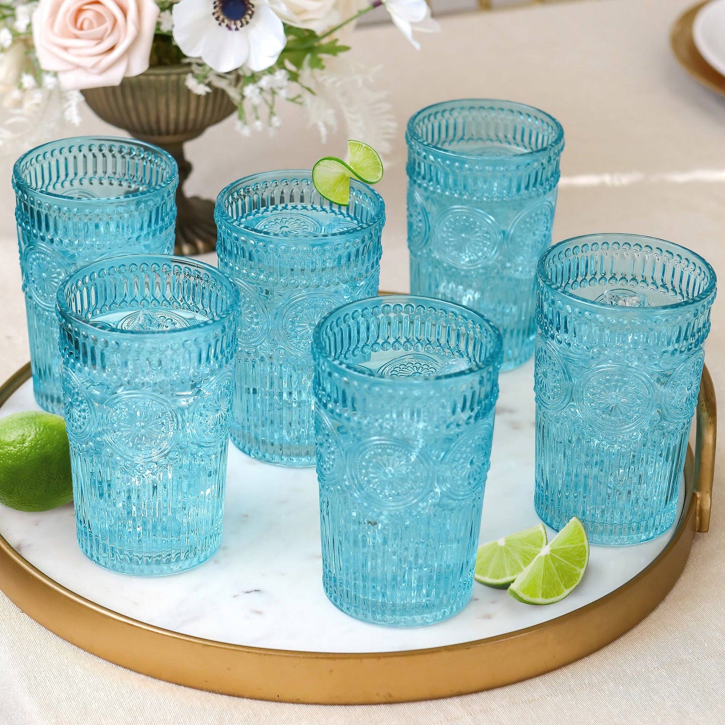 Vintage Textured Drinkware Set