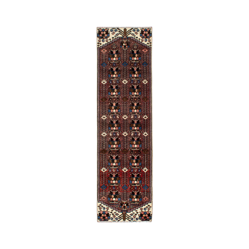 Vintage Turkish Anatolian Wool Runner Rug 3x9