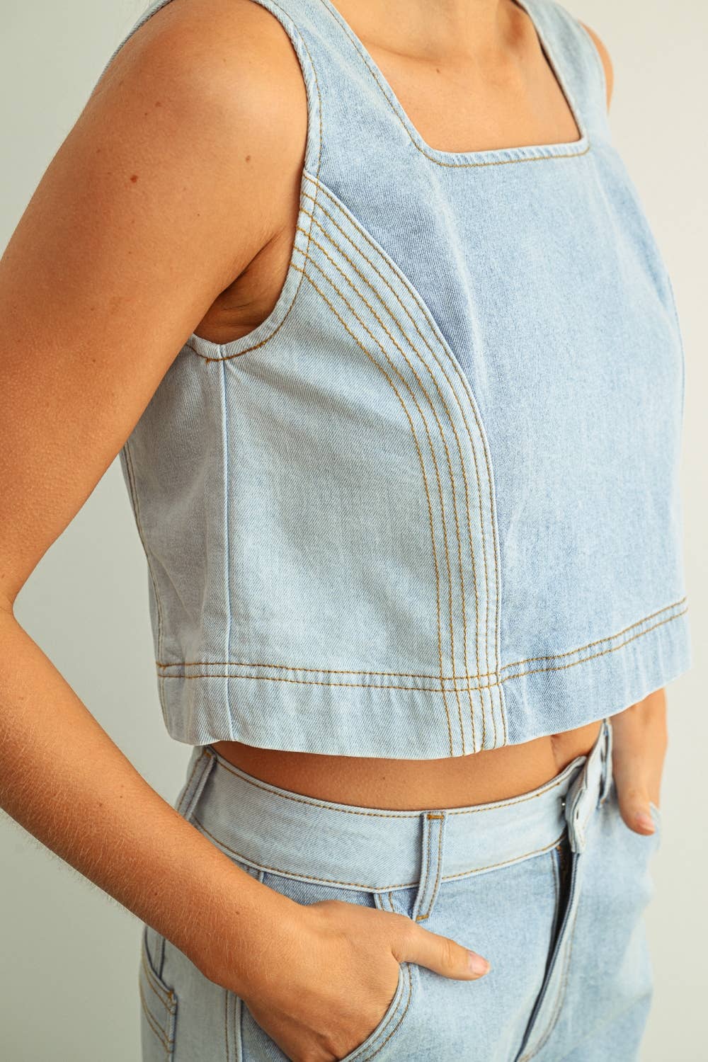 Drew Denim Top
