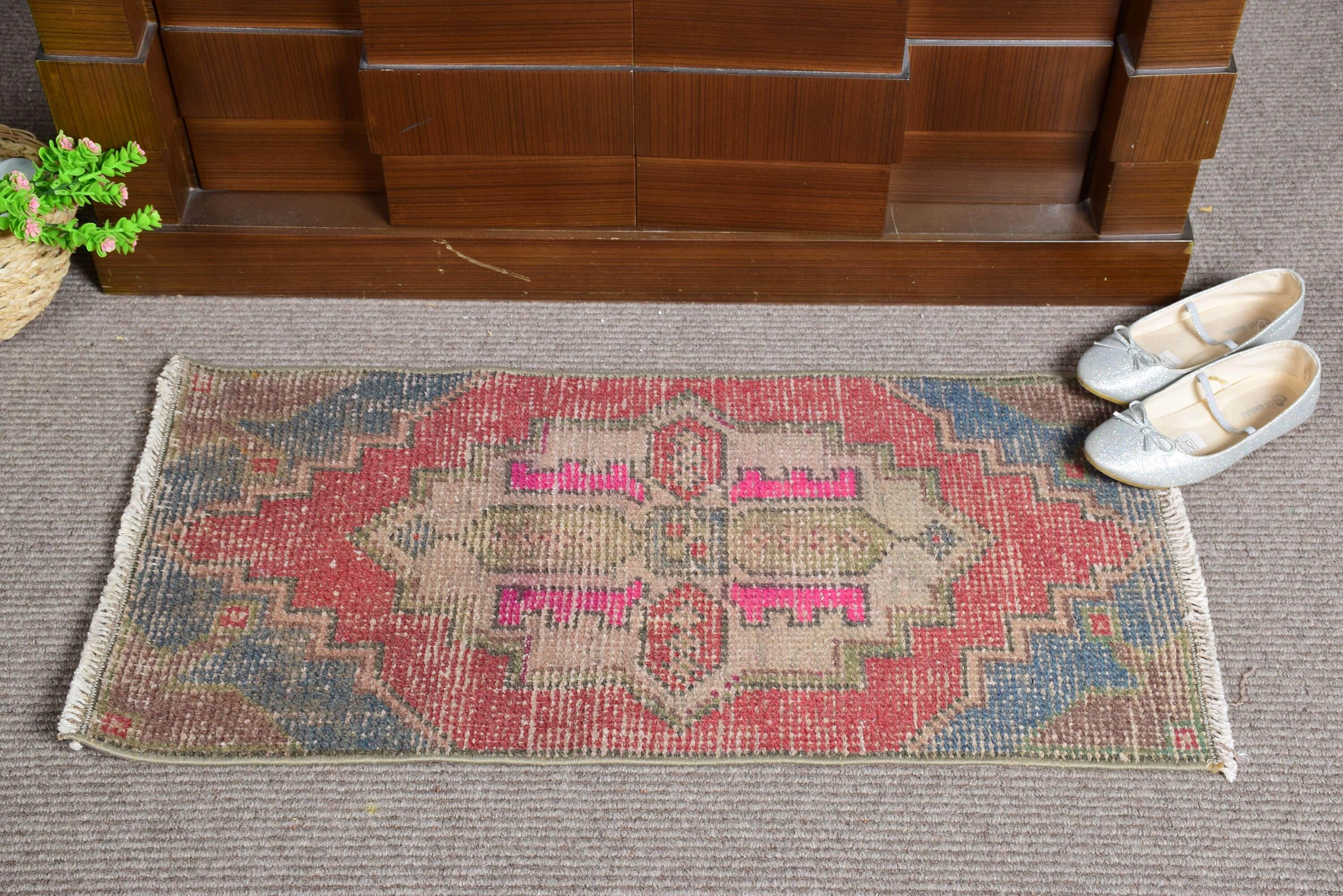 Vintage Turkish Mini Rug