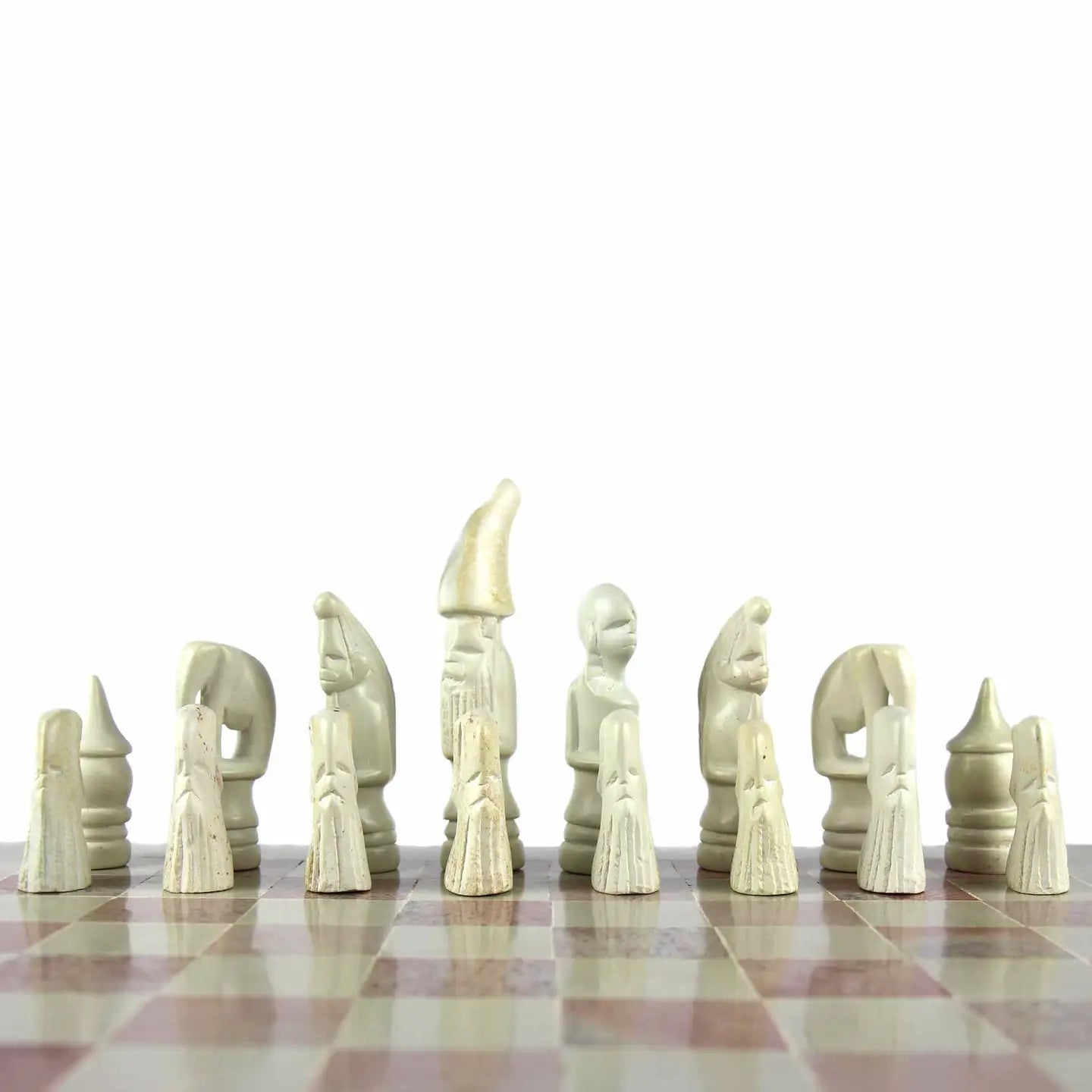 Soapstone Hand-Carved Chess Set