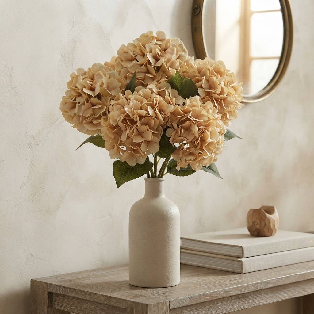 Faux Dried Hydrangea Stem