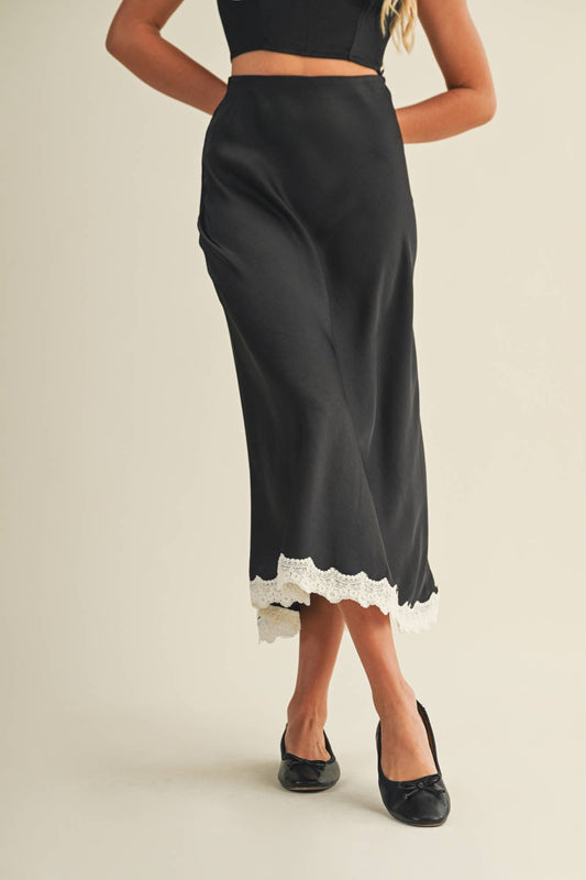 Sarah Satin Skirt