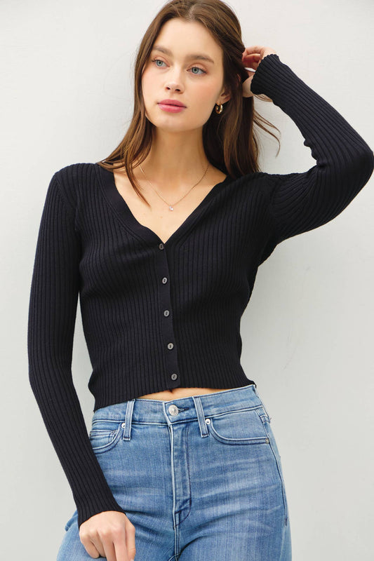 Sophia Ribbed Cardigan