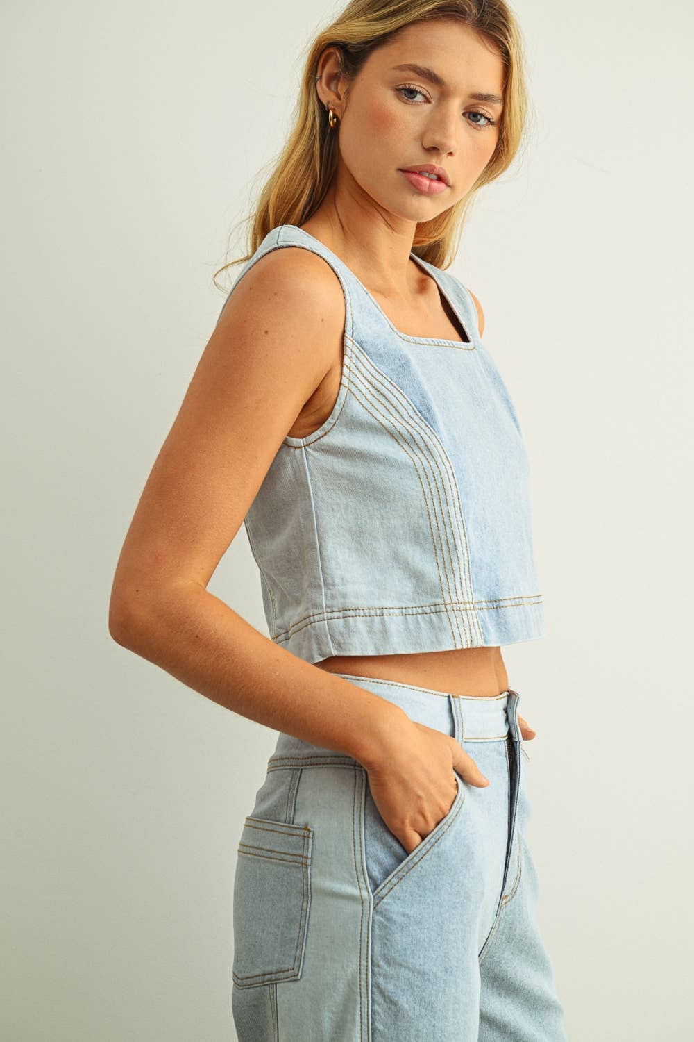 Drew Denim Top