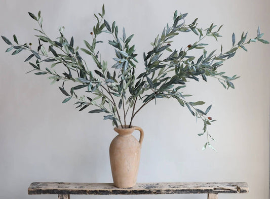Realistic Olive Branch | Long Stem