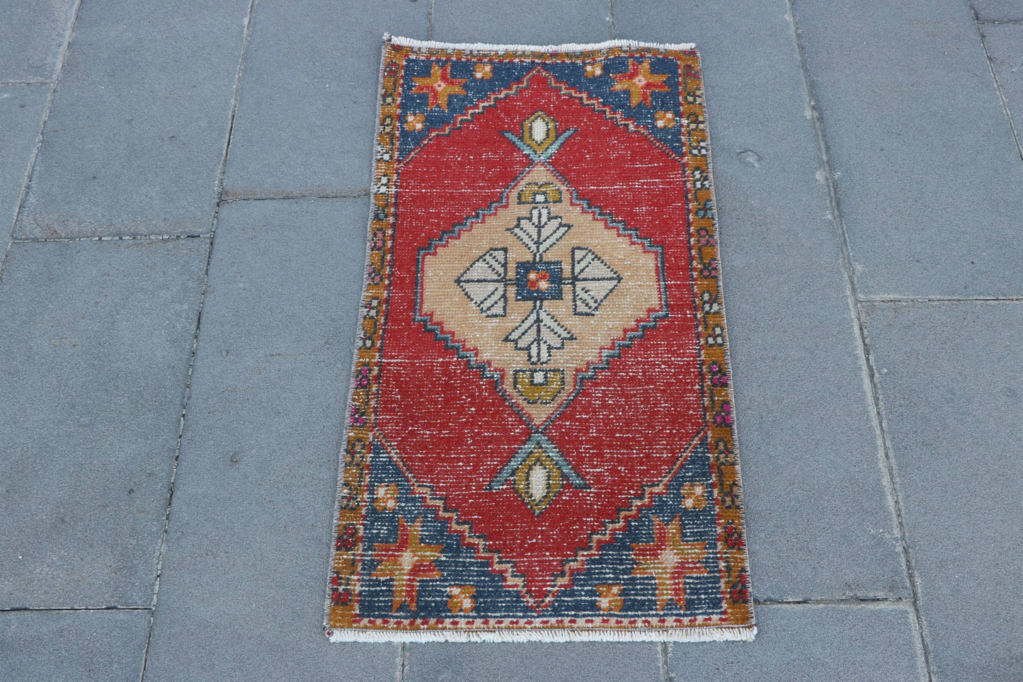 Vintage Turkish Mini Rug
