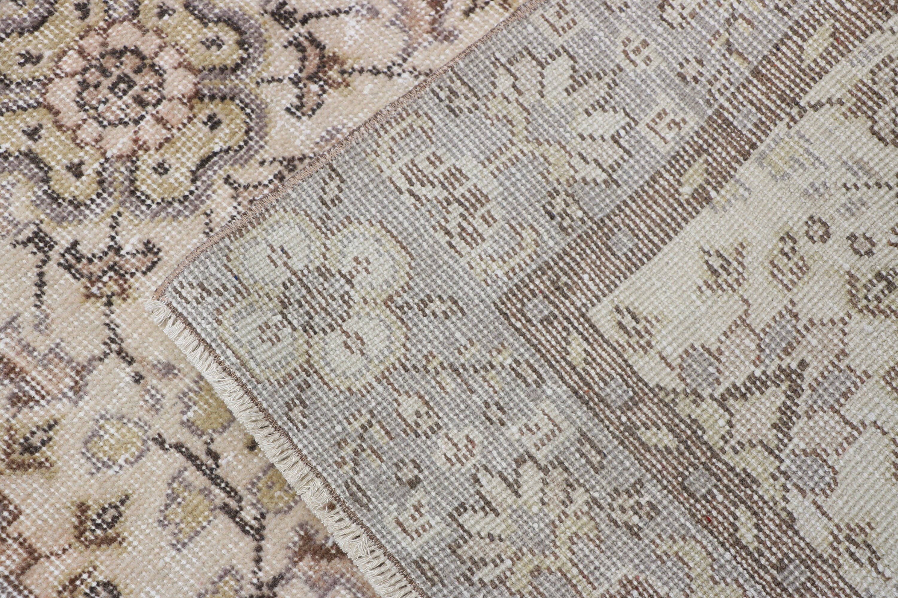 66" x 102" Vintage Turkish Anatolian Oushak Wool Rug