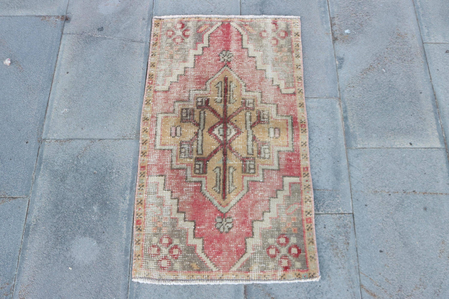 Vintage Turkish Mini Rug
