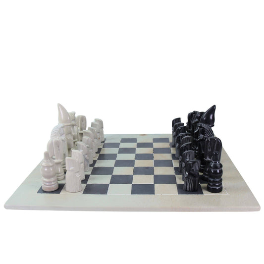 Soapstone Hand-Carved Chess Set