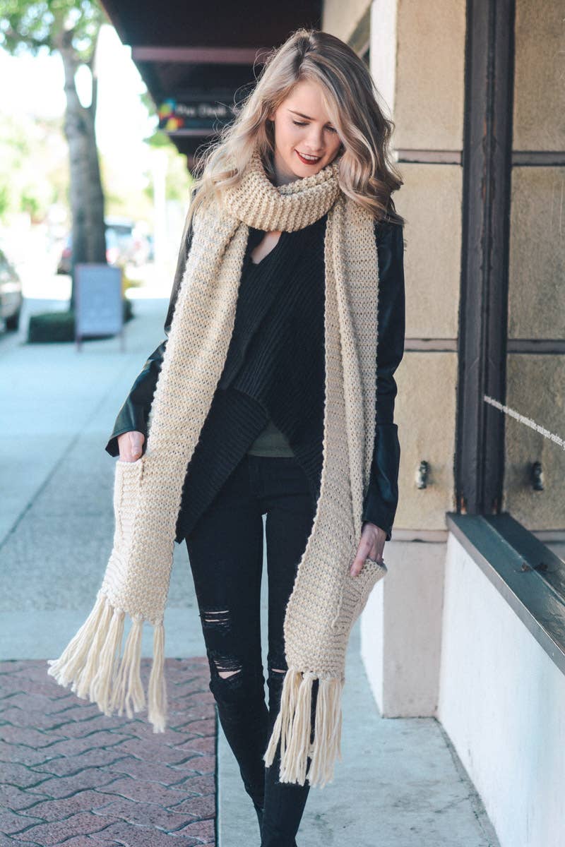 Pocket Wrap Scarf