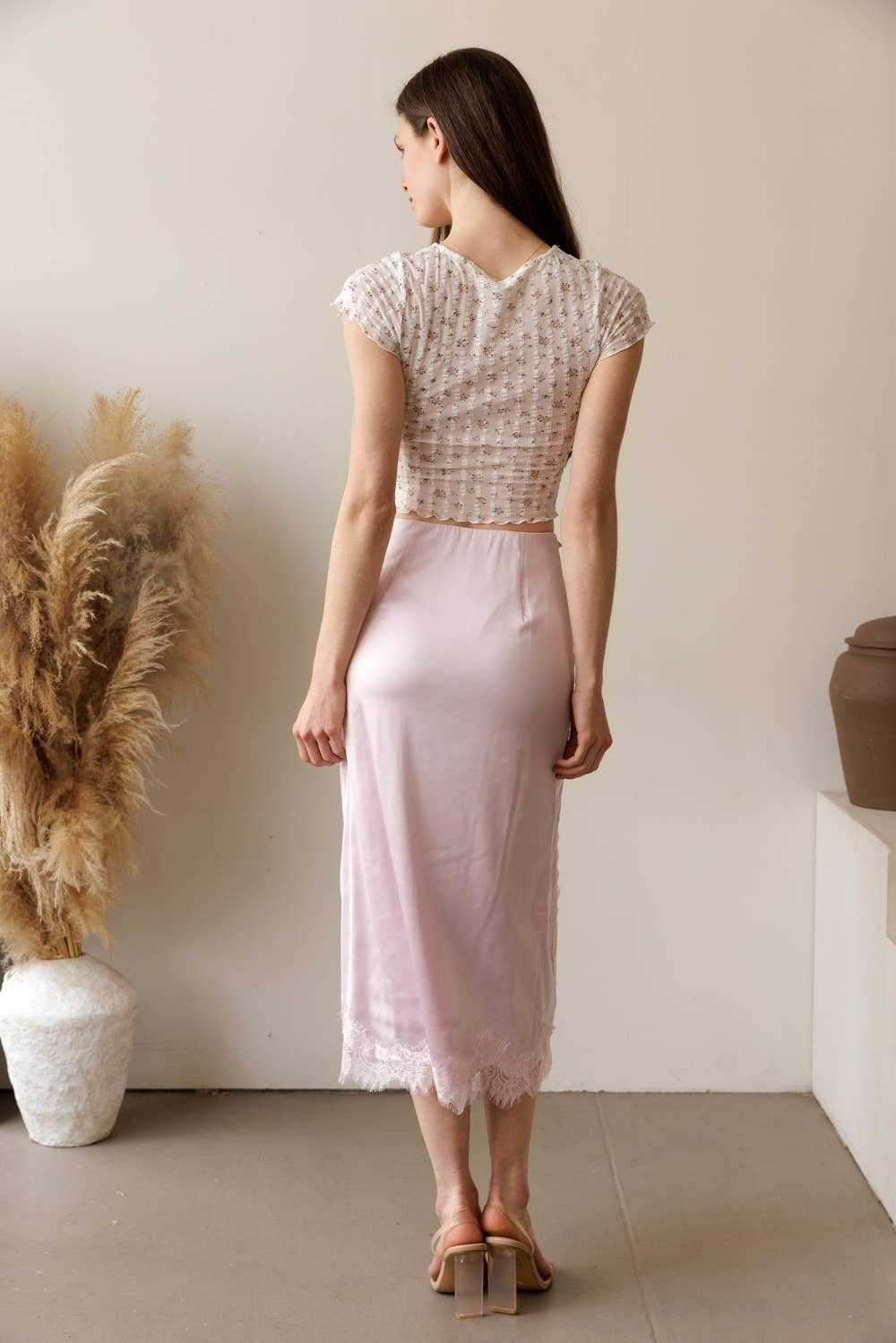 Ribbon Lace Midi