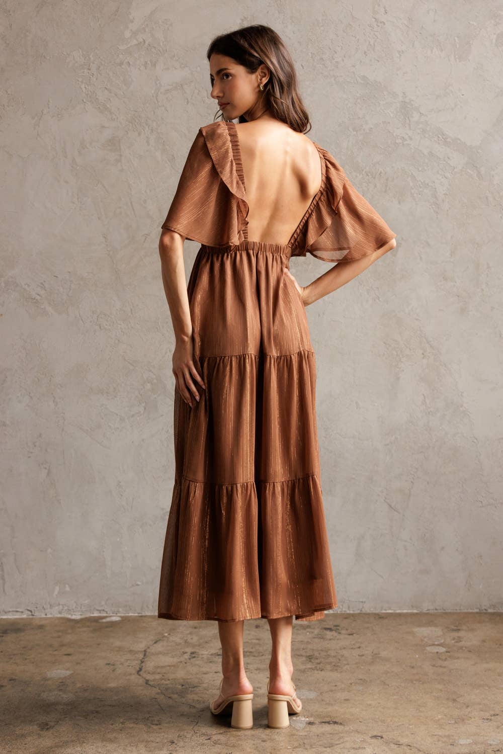 Marina Metalic Dress