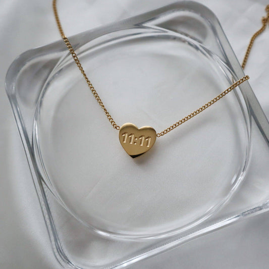 11:11 Heart Necklace