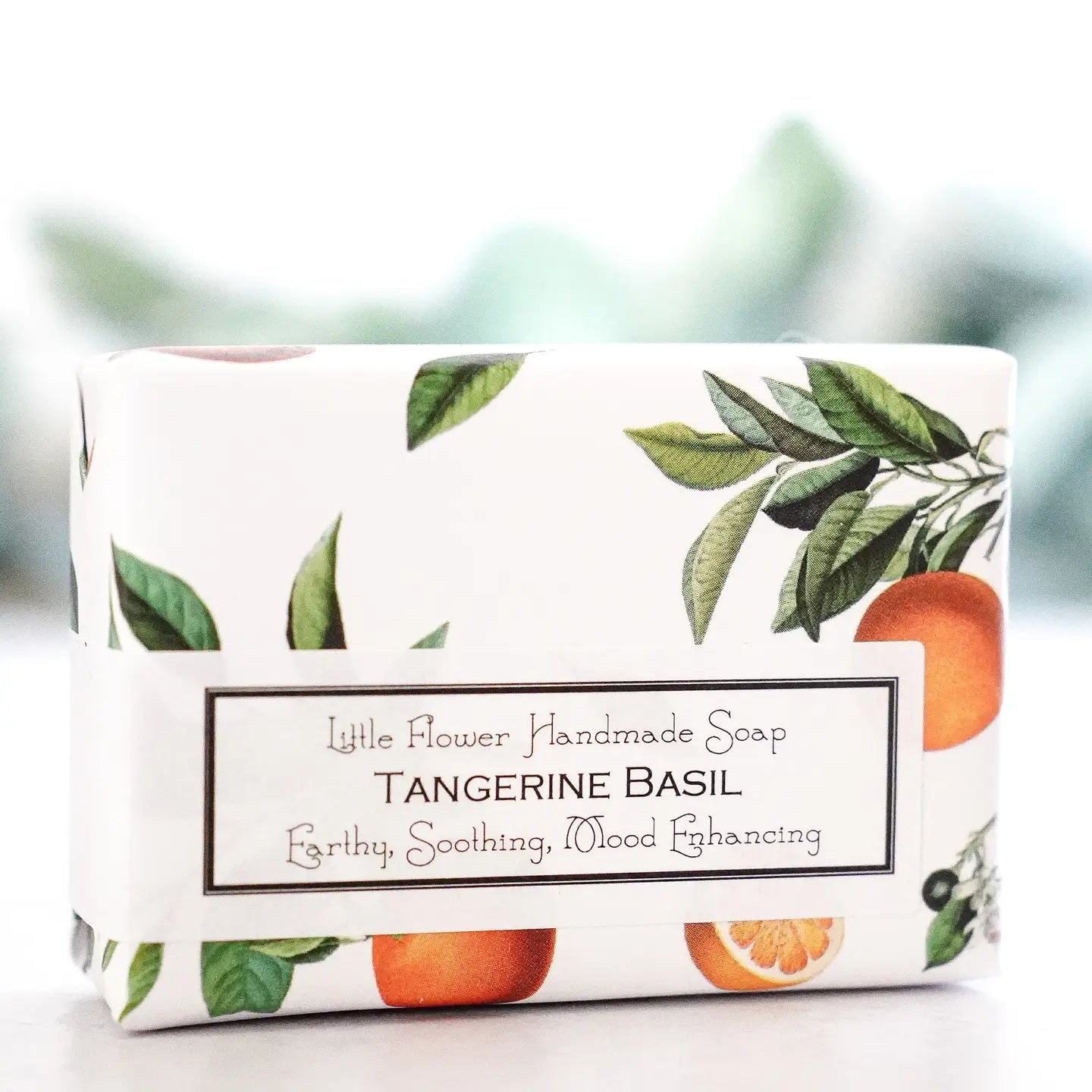 Tangerine Basil Handmade Soap
