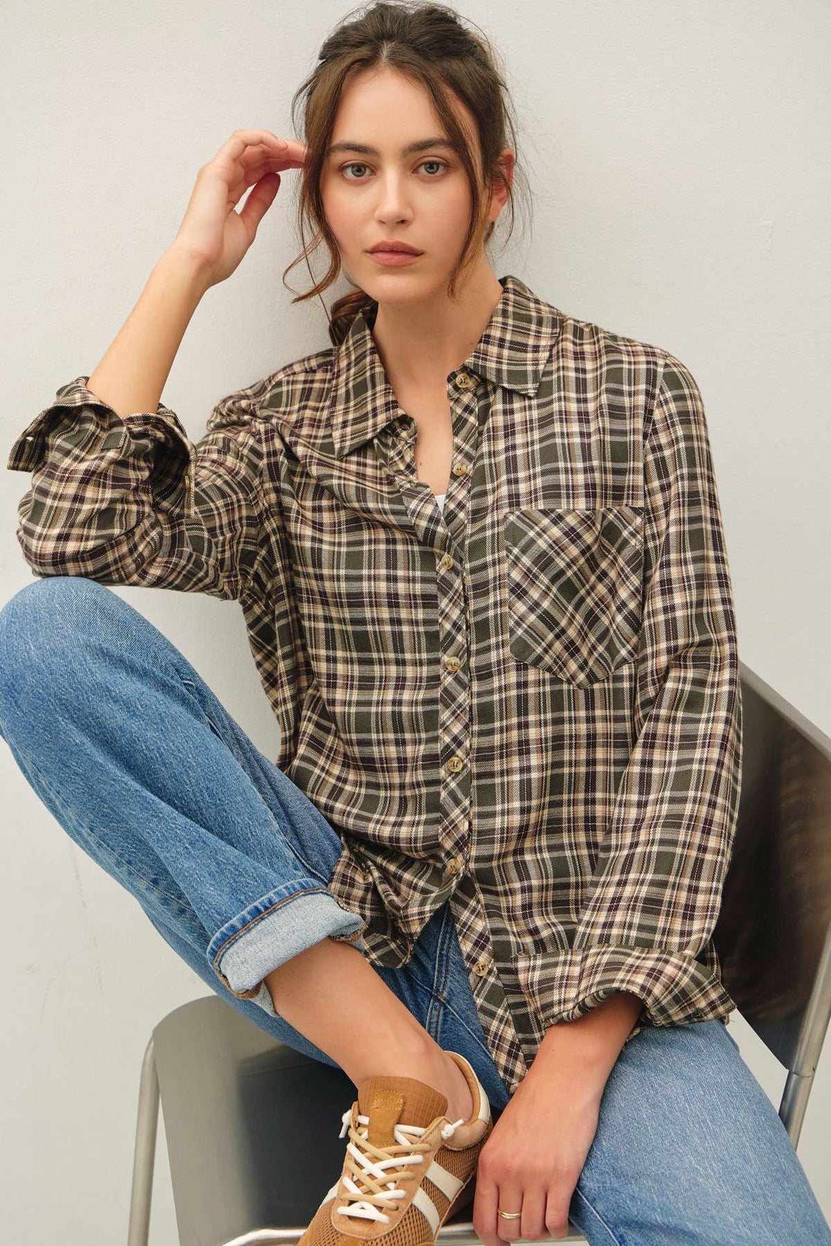 Kacie Button Down
