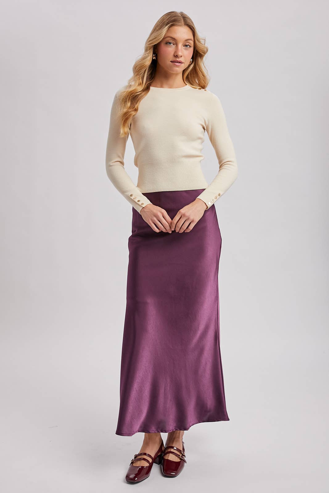 Signature Satin Midi