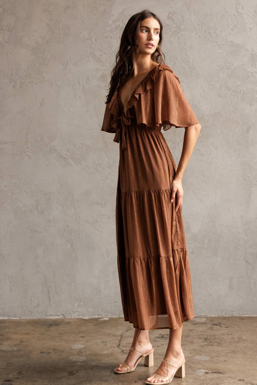 Marina Metalic Dress