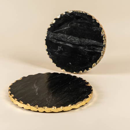Black Marble Coaster