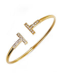 Agnes Crystal Bangle Bracelet