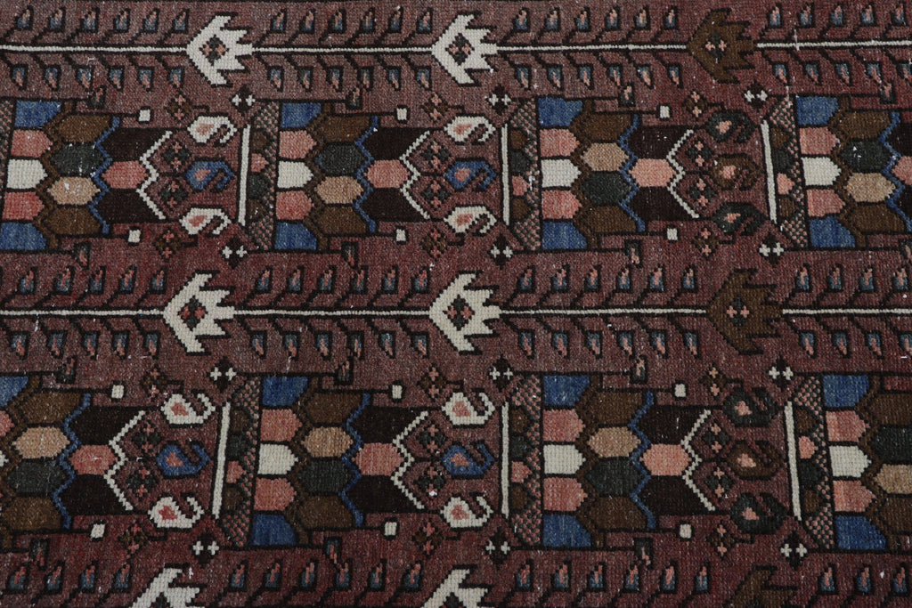 Vintage Turkish Anatolian Wool Runner Rug 3x9