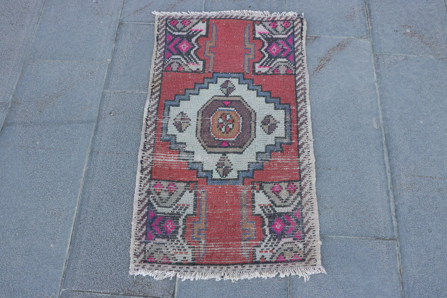 Vintage Turkish Mini Rug