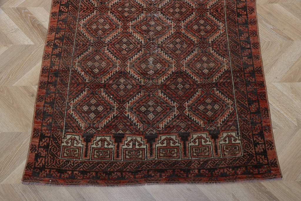 Antique Oushak Rug 3x6.5 ft