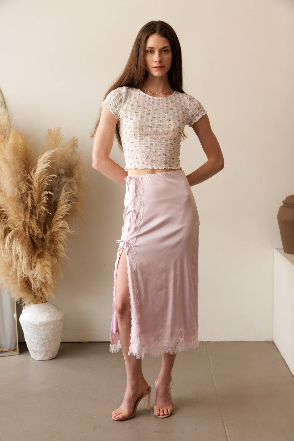 Ribbon Lace Midi