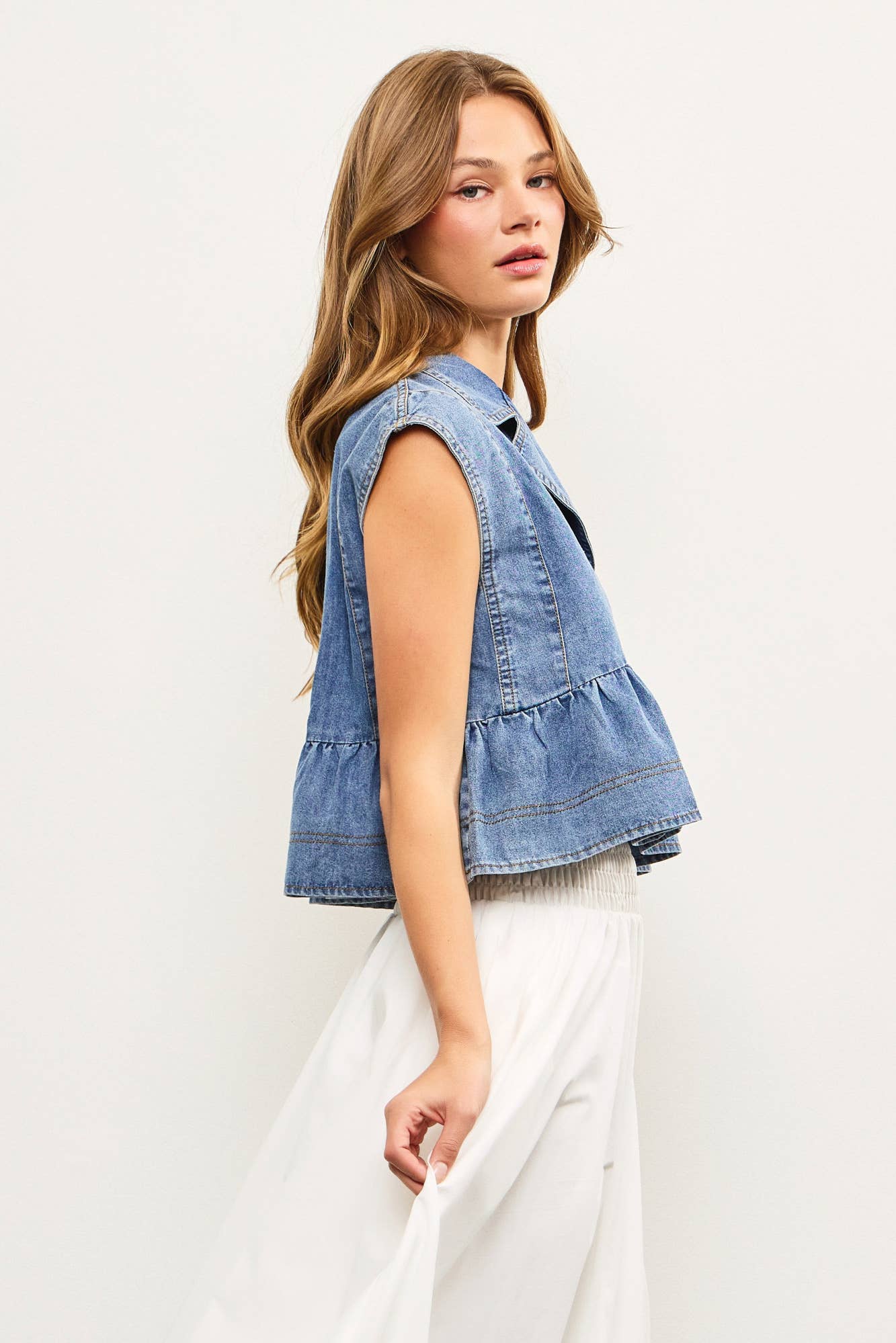 Daphne Denim Top