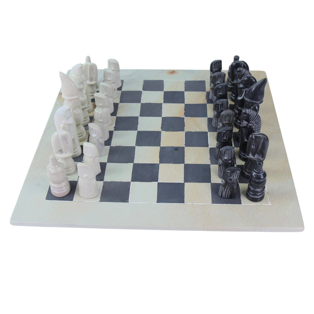Soapstone Hand-Carved Chess Set