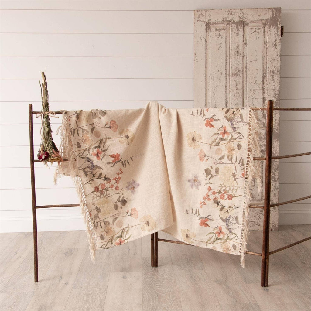 Dried Flowers Throw