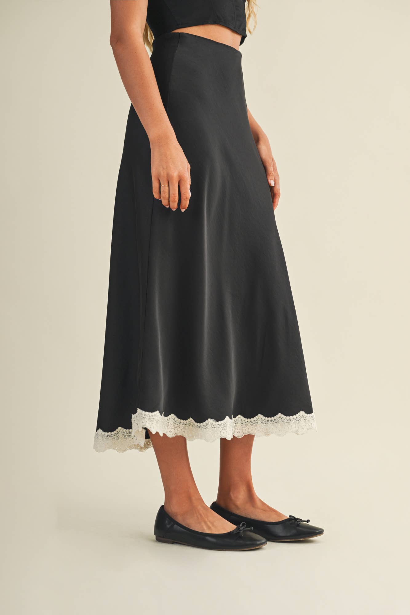 Sarah Satin Skirt